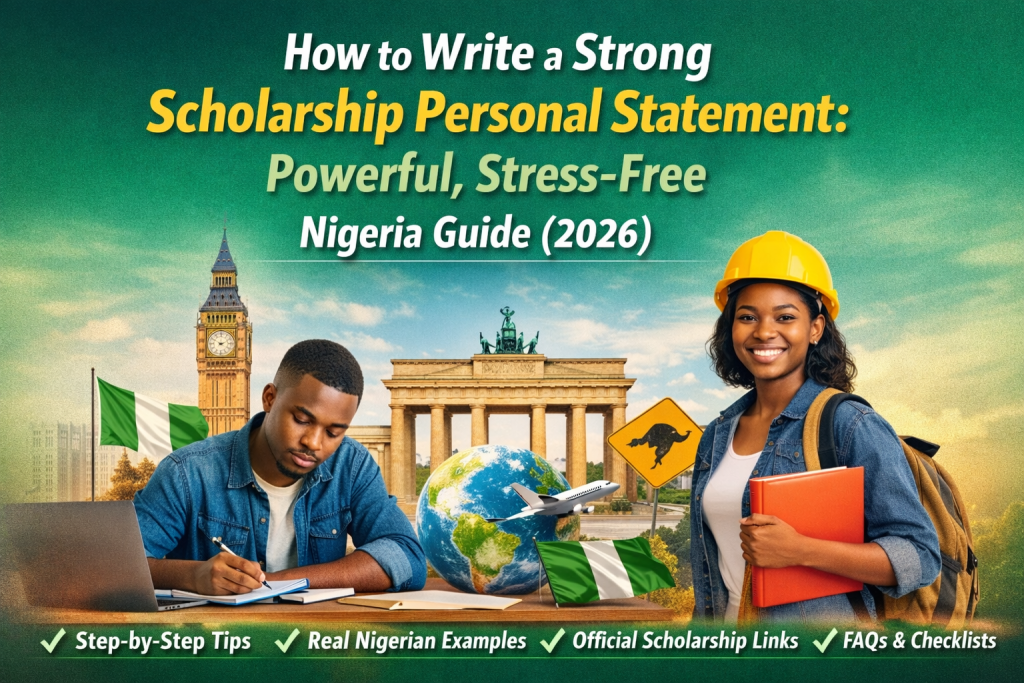 How to Write a Strong Scholarship Personal Statement Nigeria (2026)