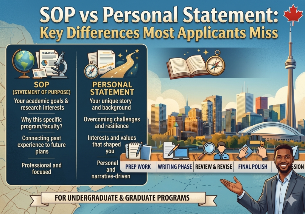 SOP vs Personal Statement: Key Differences Most Applicants Miss