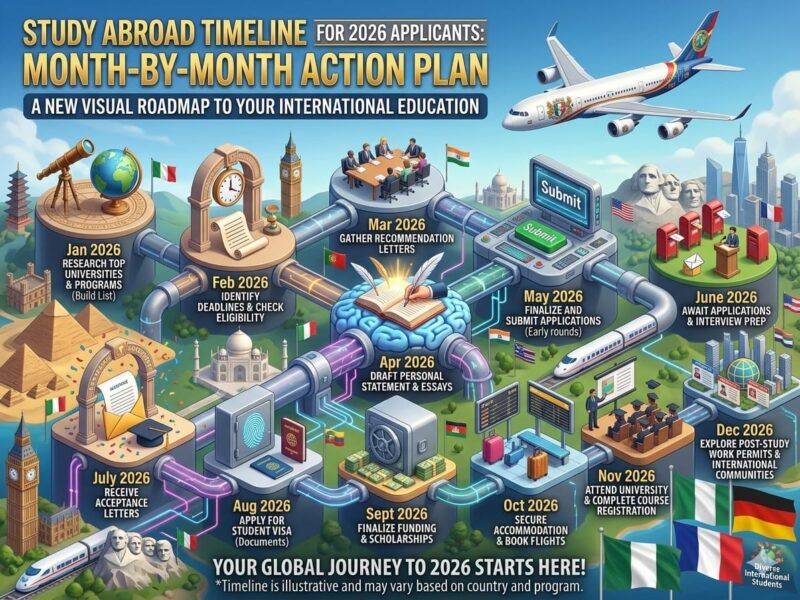 Study Abroad Timeline for 2026 Applicants: The Ultimate Month-by-Month Action Plan